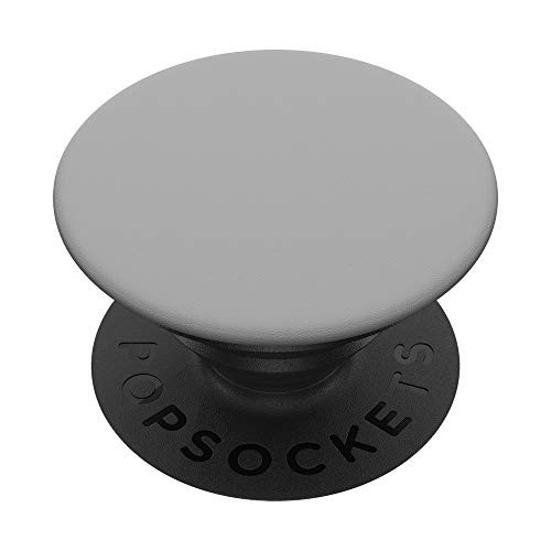 Stone Simple Minimal Solid Color Grey PopSockets Grip and Stand for Phones and Tablets