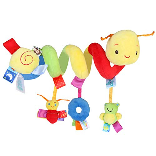 TOYANDONA 1pc Baby Pram Crib Ornament Hangings Baby Spiral Plush Toy Stroller and Travel Activity Toy Multifunctional Pram Hanging Car Seat Toy