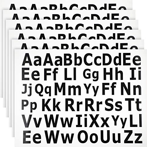 6 Sheets Iron-on Letters Upper and Lower Iron-on Letters Soft Flock Iron-on Letters Flocking Alphabet for T-Shirts Clothes Bags Hats DIY Projects Decors Elegant Text