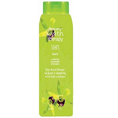 Belcam Bath Therapy Body Wash and Shampoo Tahiti Tiare 32 Fluid Ounce