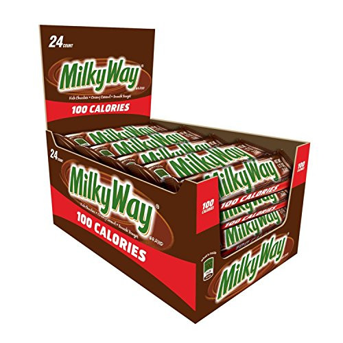 Milky Way 100 Calories Milk Chocolate Candy Bar 0_77-Ounce Bar 24-Count Box