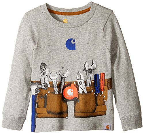 Carhartt Little Boys Toolbelt Tee Grey Heather 2T