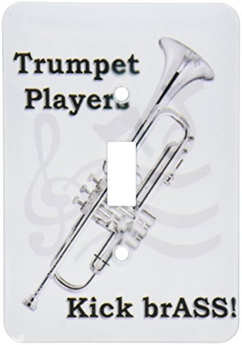 3dRose lsp-1024-1 Trumpet Players Kick Brass Single Toggle Switch