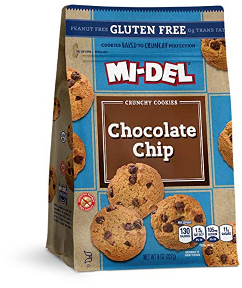Mi-Del Gluten-Free Cookies Chocolate Chip 8 Ounce Mi-Del Gluten-Free Cookies Chocolate Chip 8 Ounce