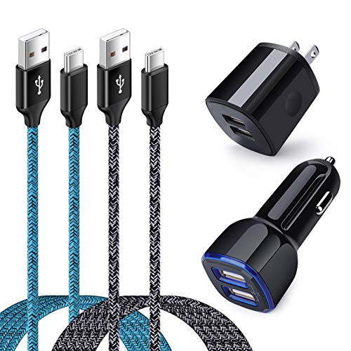 USB C Charger Compatible for Samsung Galaxy A01 A11 A21s A51 A71 A70 A80 S20 FE S21 Ultra A20s A50s A10e S10e S10 S9 S8 Plus Note 20 Ultra 10 9 Car Charger Wall Charger Plug with Type C Cable