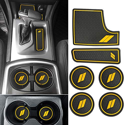Auovo Anti dust Mats for Dodge Charger Accessories 2015 2016 2017 2018 2019 2020 2021 Custom Fit Cup Holder Liners Mats6pcsSet Yellow Auovo Anti dust Mats for Dodge Charger Accessories 2015 2016 2017 2018 2019 2020 2021 Custom Fit Cup Holder Liners Mats6pcsSet Yellow