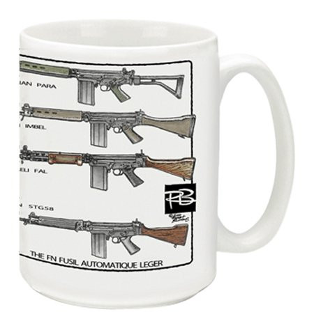 Cuppa Second Amendment Rights 15-Ounce Coffee Mug with FALs