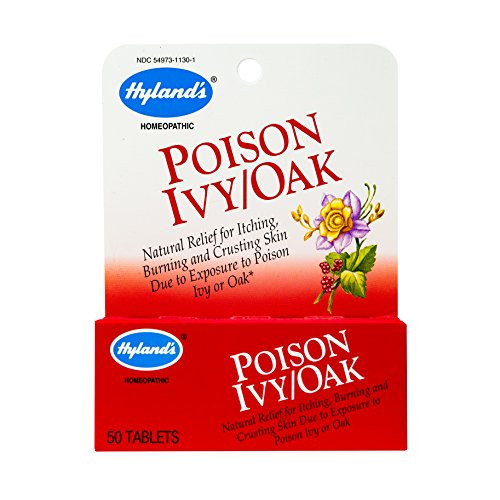 Poison Ivy  and  Poison Oak Treatment by Hylands Natural Relief for Itching Blisters and Burning Skin 50 Tablets