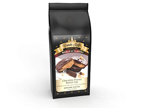 Grande Kaffe Ground Coffee 16 oz 1 pound Chocolate Peanut Butter Cup