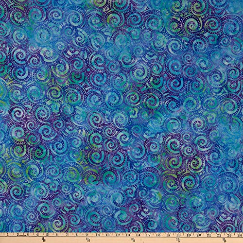 Michael Miller Tropical Waverunner Batik Turquoise Yard