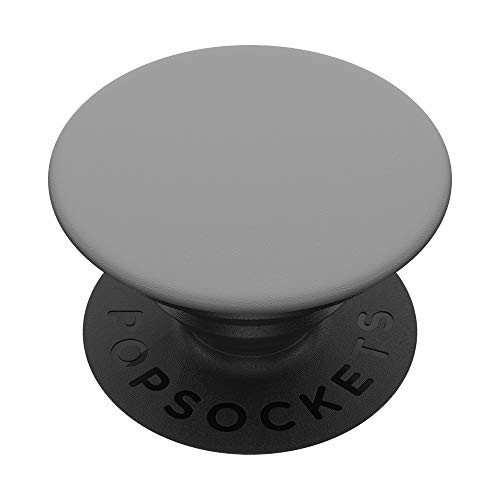 Plain Light Grey Gray Simple Phone Popper PopSockets PopGrip Swappable Grip for Phones  and  Tablets