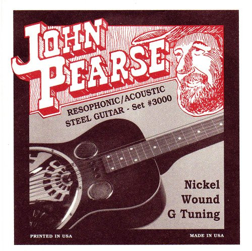 John Pearse P3000 Nickel Plated Acoustic Guitar Strings Medium