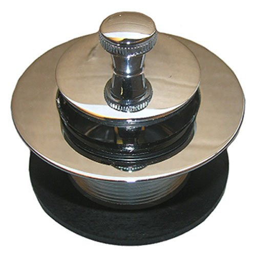 Lasco 03-4805 1-1/4-Inch Fine Thread Shoe Strainer with Lift And Lock Stopper Bathtub, Chrome Plated Lasco 03-4805 1-1/4-Inch Fine Thread Shoe Strainer with Lift And Lock Stopper Bathtub, Chrome Plated
