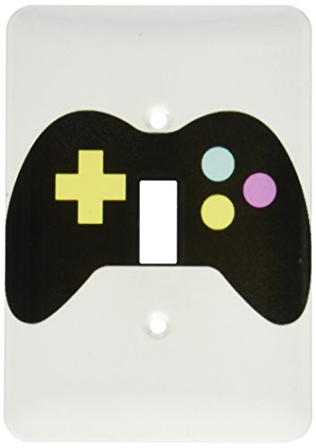 3dRose lsp_102385_1 Cmyk Gamer Control Icon Graphic Cartoon Single Toggle Switch