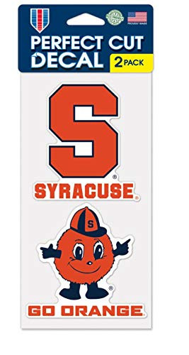 WinCraft NCAA Syracuse Orange 4x8 Color Vinyl Outdoor Die-Cut Decal Set