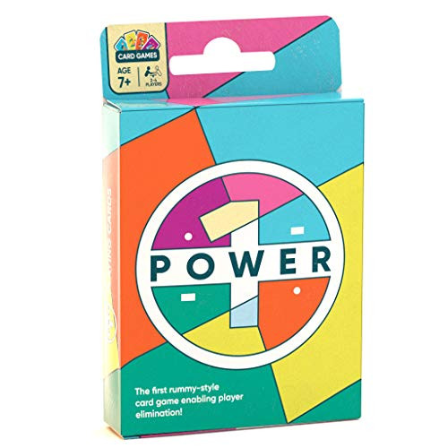 POWER1 Playing Card Deck Family Rummy Style Party Game for Adults and Kids Ages 7 2-4 Players
