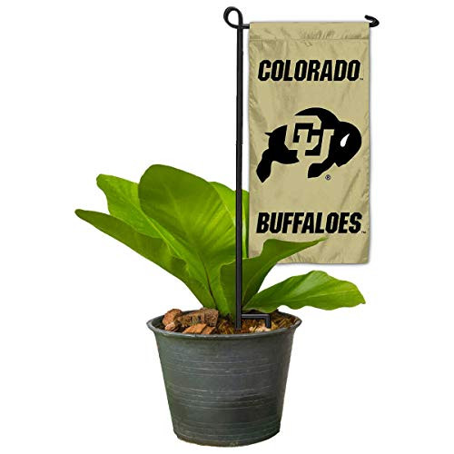 College Flags and Banners Co_ Colorado Buffaloes Mini Garden and Flower Pot Flag Topper College Flags and Banners Co_ Colorado Buffaloes Mini Garden and Flower Pot Flag Topper