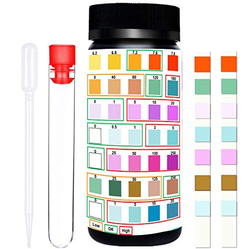 Hot Tub Test Strips - Hofun Professional Spa Test Strips 7 in 1 Pool Test Strips with PH Total Alkalinity Hardness Nitrite Bromine Free Chlorine Total Chlorine Test Kit- 100 Count Hot Tub Test Strips - Hofun Professional Spa Test Strips 7 in 1 Pool Test Strips with PH Total Alkalinity Hardness Nitrite Bromine Free Chlorine Total Chlorine Test Kit- 100 Count