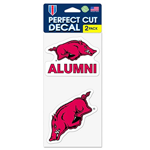 WinCraft Arkansas Razorbacks Alumni 4x8 Die Cut Decal Two - 4x4 Decals
