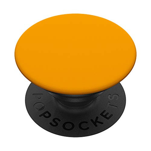 Plain Orange Cute Simple Minimalist Cool Solid Color PopSockets Grip and Stand for Phones and Tablets