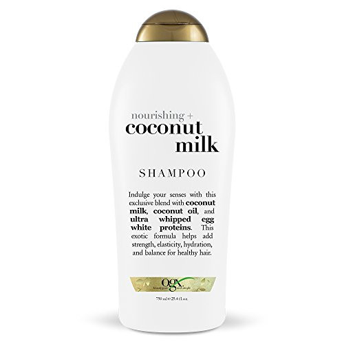 OGX Nourishing Shampoo, Coconut Milk, Salon Size, (1) 25.4 Ounce Bottle, Paraben Free, Sulfate Free, Sustainable Ingredients, Hydrating, Balancing and Strengthening OGX Nourishing Shampoo, Coconut Milk, Salon Size, (1) 25.4 Ounce Bottle, Paraben Free, Sulfate Free, Sustainable Ingredients, Hydrating, Balancing and Strengthening