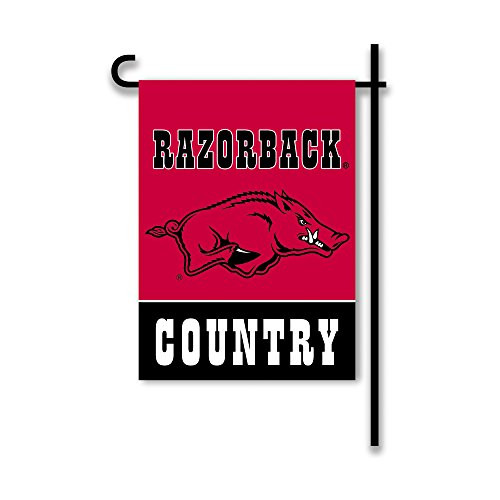 NCAA Arkansas Razorbacks 2-Sided Country Garden Flag Team Color