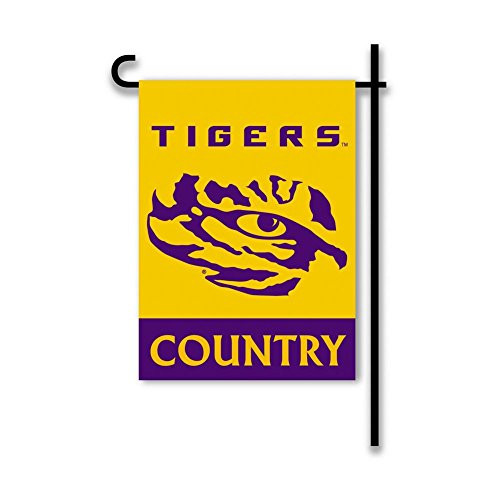 NCAA LSU Tigers 2-Sided Country Garden Flag Team Color NCAA LSU Tigers 2-Sided Country Garden Flag Team Color