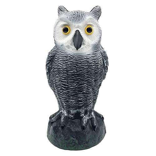 Changsha Scarecrow Fake Horned Owl Decoy Model Realistic Statue Fake Owl Nature Enemy Deterrent Pest Birds for Garden Yard Outdoor Decoration 1