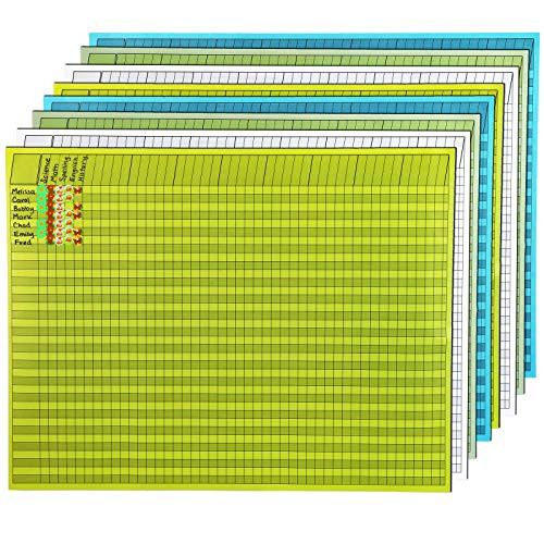 Horizontal Incentive Rewards Charts for Kids Classroom 22 x 17 in 16 Pack