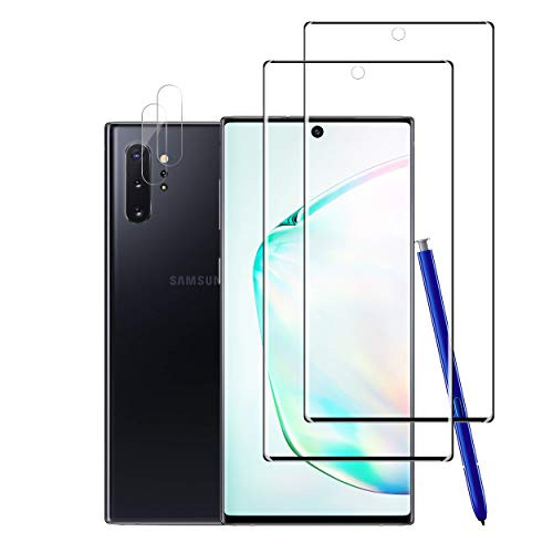 Galaxy Note 10 HD Clear Screen Protector  Camera Lens Protectors By YEYEBF 2  2 Pack in-Display FingerprintCase-Friendly Full Coverage Screen Protector For Samsung Galaxy Note10