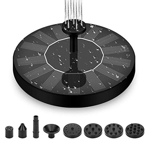 Solar Fountain Solar Water Pump for Bird Bath Free Standing Outdoor Submersible Fountain Panel Kit for Pond Pool Patio Garden Solar Fountain Solar Water Pump for Bird Bath Free Standing Outdoor Submersible Fountain Panel Kit for Pond Pool Patio Garden