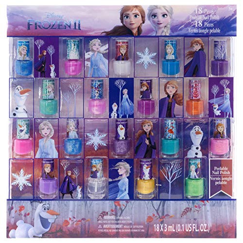 Townley Girl Disney Frozen Non-Toxic Peel-Off Nail Polish Set for Girls Glittery and Opaque Colors Ages 3 - 18 Pack Townley Girl Disney Frozen Non-Toxic Peel-Off Nail Polish Set for Girls Glittery and Opaque Colors Ages 3 - 18 Pack