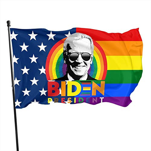 Roisher Joe Biden President LGBT Pride Flag Home Decoration Garden Flag Outdoor American Flag Banner Flag Outdoors 3x5 Ft