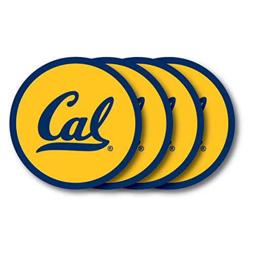 Duck House NCAA California - Berkeley Golden Bears Vinyl Coaster Set (Pack of 4)