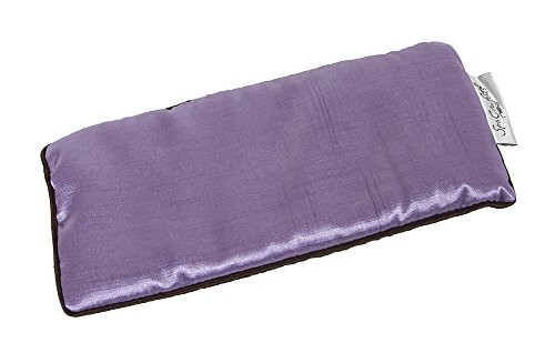 DreamTime Spa Comforts Eye Pillow, Aromatherapy Lavender, Wellness and Relaxation, Sooth Stress and Relieve Headaches, Two-Tone Lavender/Chocolate Brown