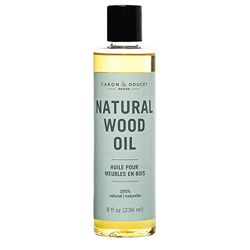 Caron  and  Doucet - Natural Wood Conditioning Oil - 100 Plant Based Wood Conditioning and Polishing Oil - Orange Scented - Suitable for Natural Wood Furniture_ 8oz