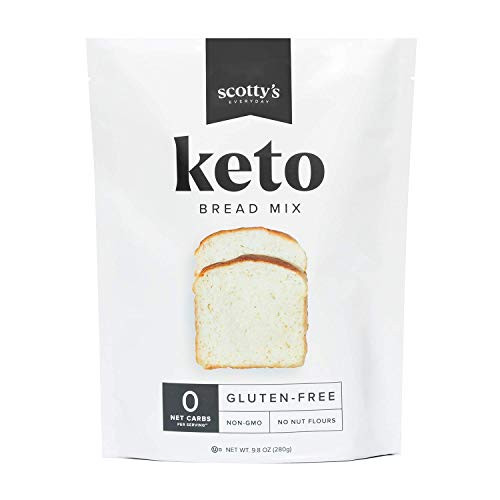 Keto Bread Zero Carb Mix - Keto and Gluten Free Bread Baking Mix - 0g Net Carbs Per Serving - Easy to Bake - No Nut Flours - Makes 1 Loaf 9_8oz Mix - Sugar Free Non-GMO Kosher Bread Keto Bread Zero Carb Mix - Keto and Gluten Free Bread Baking Mix - 0g Net Carbs Per Serving - Easy to Bake - No Nut Flours - Makes 1 Loaf 9_8oz Mix - Sugar Free Non-GMO Kosher Bread