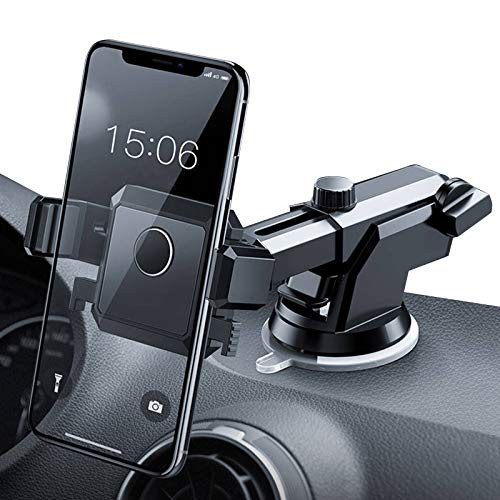 Adjustable Car Phone Holder Mount Extendable Holder Arm Car Phone Holder for Car Dashboard Windshield Desk Stand Car Cell Phone Holder Retractable Car Phone Mount for All Smartphones Mobile Phones