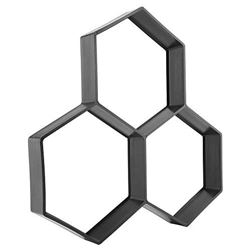 MGOGO 14x14x1_7DIY Walk Maker Concrete MoldsPathmate Stone Mold Paving Pavement Concrete Brick Mould Stepping Stone Paver Walk Way for Wall Garden Patio Yard