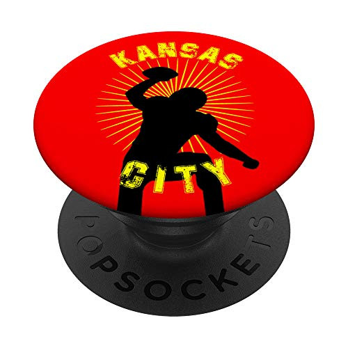 kansas city 2020 football KC fan gift american touchdown PopSockets PopGrip Swappable Grip for Phones  and  Tablets