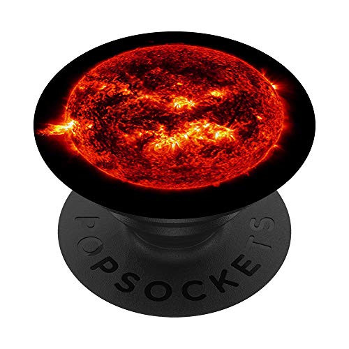 Sun Solar Flare - Space Solar System Star Astronomy Gift PopSockets Grip and Stand for Phones and Tablets