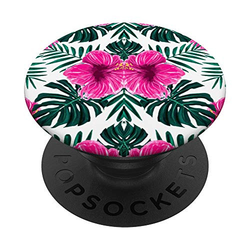 Floral Flowers Plants Summer Garden Nature Pattern Gift PopSockets PopGrip Swappable Grip for Phones  and  Tablets