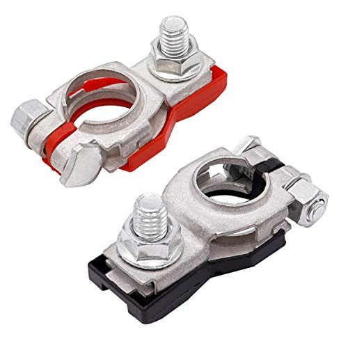 mxuteuk 1 Pair Positive and Negative Battery Terminal Assembly Compatible with Nissan 243407F000 243407F001Replacement for NissanAltima Maxima Rouge Sentra Murano DPJ-5