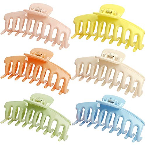 Large Claw Hair Clips Big Hair Claw Clips for Women Non Slip Claw Hair Clip Jaw Clips for Thick Thin Hair Strong Hold Jaw Banana Hair Clips Non-Slip Hair Grip Catch Barrette Ponytail Holder Accessories