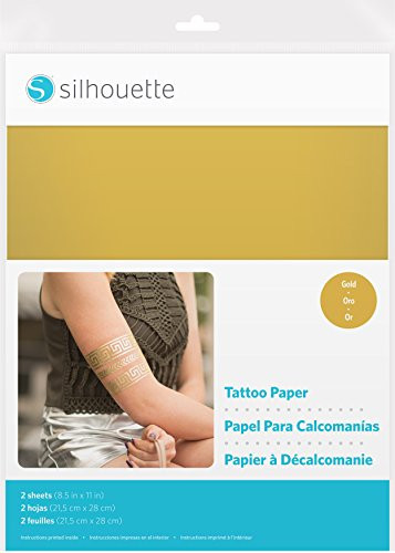 Silhouette of America Gold Silhouette 8.5"X11" Temporary Tattoo Paper