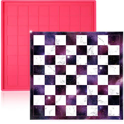 Chess Board Resin Mold Silicone Chess Board Mold Crystal Chess Epoxy Resin Casting Mold DIY Chess Board Mold for DIY Crafting Projects Chess Board Resin Mold Silicone Chess Board Mold Crystal Chess Epoxy Resin Casting Mold DIY Chess Board Mold for DIY Crafting Projects