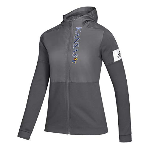 NCAA Kansas Jayhawks Womens Game Mode Full Zip Jacket Gray XX-Large NCAA Kansas Jayhawks Womens Game Mode Full Zip Jacket Gray XX-Large