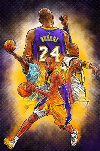 FoveroPoster Kobe Bryant Retirement Game Basketball NBA Poster 12 x 18 Inch Poster Rolled
