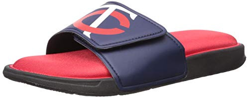 MLB Minnesota Twins Mens SMU Big Logo Foam SLIDESMU Big Logo Foam Slide Team Color M