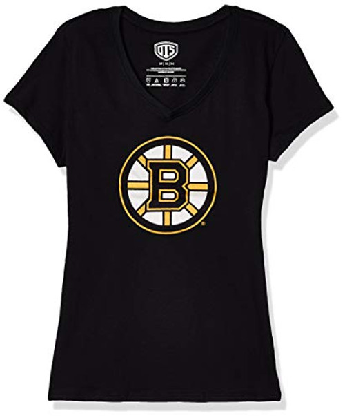 OTS NHL Boston Bruins Womens Rival V-Neck Tee Alternate Logo Large OTS NHL Boston Bruins Womens Rival V-Neck Tee Alternate Logo Large